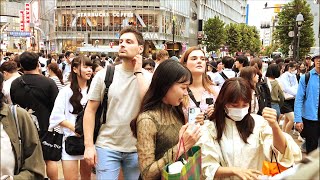 [4K] 🌸🍒 Walking Tour Around Shibuya JR Station. Tokyo, Japan 🌺🍇