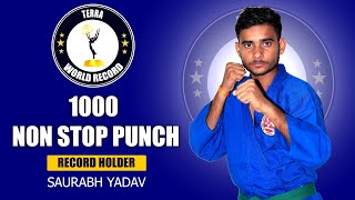 1000 NON STOP PUNCH / SAURAB YADAV | TERRA WORLD RECORD HOLDER