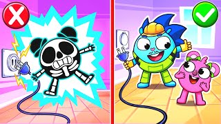 Be Careful With Electricity Song 😥⚡ | Educational Kids Songs 😻🐨🐰🦁 by Baby Zoo