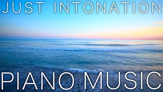 🌿 Just Intonation Music 🌿 Beautiful Piano Minimal Music with field ambience of ocean wave sounds