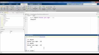MATLAB Tutorial NO 20 input