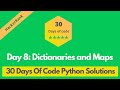 HackerRank Day 8: Dictionaries and Maps problem solution in Python | 30 Days Of Code solutions