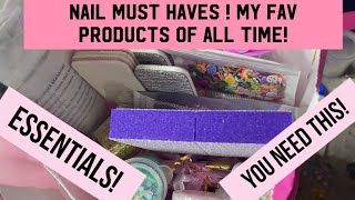 Nail must haves! My nail favorites | beginner nail tech essentials | Acrylic supplies for beginners