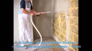 Machine Applied Gypsum Plastering