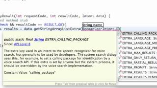 Android Application Development 186 Voice Recognition Result