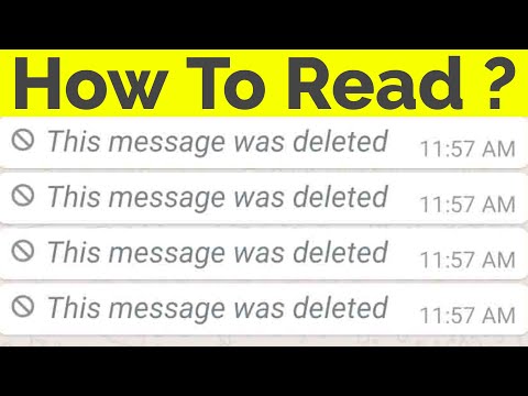 How To Read Deleted Messages On Whatsapp Messenger||This Message Was Deleted How To Read Deleted Messages On Whatsapp Messenger||This Message Was Deleted