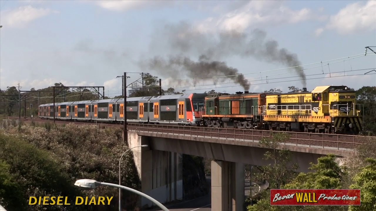 4910 & 602 - Sydney Trains "B" Set Transfer - Cowan Bank - September ...