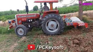 Tractor Massey Ferguson 260 TURBO Ploughing Prepare a Field JDMukhtar Team