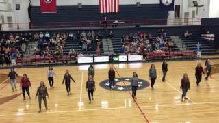 JCHS dance team 12/6/2016 basketball halftime