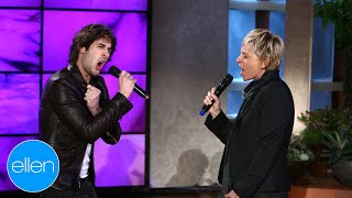 Josh Groban & Ellen Sing 'Total Eclipse of the Heart'