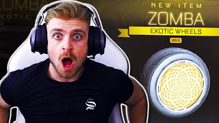 *OMG* ROCKET LEAGUE RELEASED THE BEST EXOTIC WHEELS IN GOLD \u0026 IT MADE ME RANK UP TO GC2!