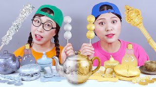 Gold Chocolate VS Silver Chocolate Challenge DONA