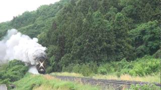 C57 1号機牽引「SLやまぐち」津和野～船平山通過