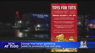 Group that helps gambling addicts promotes free slot play