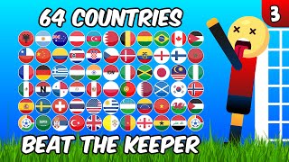 Who Will Dominate? Beat the Keeper | 64 Marble Country Battle | Episode 3