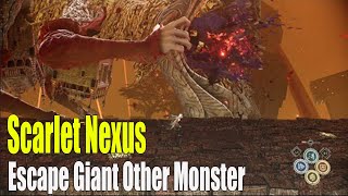 Scarlet Nexus - Escape Giant Other Monster (Running From Falling Platform)