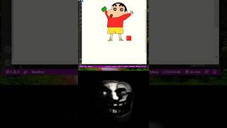 Drawing Sinchan π with python π€― | source code in description #shorts #feed #sinchan #python #yt