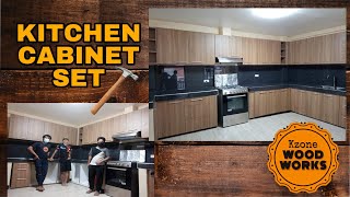 PAANO GUMAWA NG KITCHEN CABINET SET / HOW TO MAKE KITCHEN CABINET SET