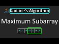LeetCode - 53. Maximum Subarray | Kadane's Algorithm | Java