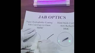 JAB Optics Lens SHMC Super hydrophobic coating waterproof, antistatic, anti slip and oil resistance