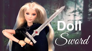 DIY Barbie Doll Sword - How to Make a Realistic Miniature Sword