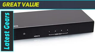 C2G 4-Port HDMI Distribution Amplifier Splitter - Enhance Your Home Theater Setup!