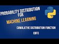 Introduction to Probability Distribution for Machine Learning | Calculating Probability using cdf()