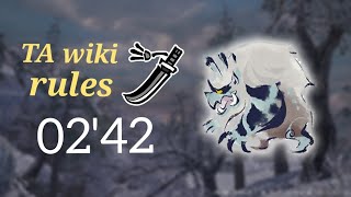 【MHRise/NS】★7 雪鬼獣がやってくる ゴシャハギ 太刀 TA wiki rules 02'42''23 / It's Gonna Get You! LS TA wiki rules