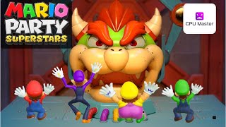 Mario Luigi Wario Waluigi Master CPU  Free Play Minigames in Mario Party SuperStars Games #11