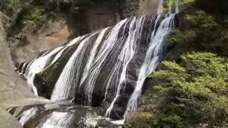 袋田の滝　全景　日本３大名瀑　One of the most famous water fall in japan called Fukuroda fall