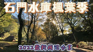 2022 石門水庫楓葉季 I 各景點的楓況分享 I 賞楓步道、槭林公園、南苑公園及溪州公園 I 最佳觀賞期在1月上旬左右