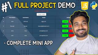 Build a Full Stack Web App with Python Flask & JavaScript | Mini Project (Part 1)