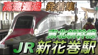 【新花巻駅】東北新幹線 高速通過・発着集　2025/1/22