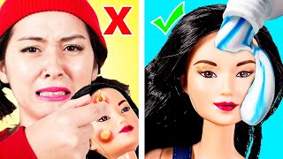 EXTREME DOLL MAKEOVER | DOLLS COME TO LIFE BY CRAFTY HACKS