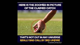 Blind decision by third umpire. #cricket #worldtestchampionship #subhmangill #umpire