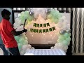 how to do Ring design Birthday decoration/arch ring shape/ Shobha balloon decoration/SBD