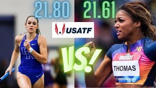 Abby Steiner FACES Gabby Thomas! | 2022 USATF Prediction