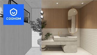 Shaping Spaces 04: Designing An 8sqm Powder Room With An All-in-one Interior Design Software COOHOM!