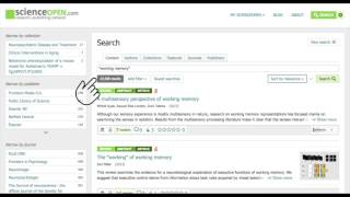 ScienceOpen: Advanced search and discovery