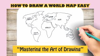How to Draw a World Map Easy