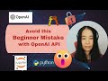 How to Store Your OpenAI API Keys Securely for Beginners | ChatGPT | Python Jupyter Notebook