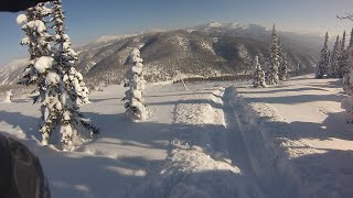 Deep powder snowmobiling in Siberia, February 21,22. Xm 163\