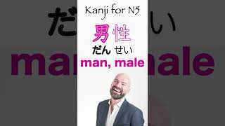 Kanji for N5 - 男（おとこ、だん、なん） Learn how to read kanji　漢字の読み方