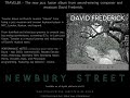 David Frederick  Traveler Album ~ Newbury Street