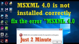 how to fix msxml 4.0 problem any software
