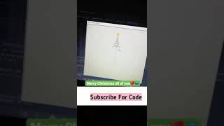 Merry Christmas Tree Project In Pythonπ₯| Python Projects π₯| #merrychristmas #shorts #subscribe