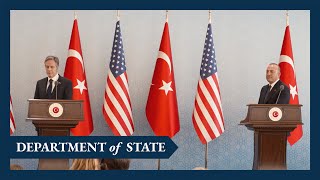 Secretary Blinken's joint press availability with Turkish Foreign Minister Mevlut Cavusoglu