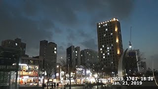 Seoul weather (Jan.21, 2019) 首尔天气 首爾天氣 Corée du Sud (Séoul) Hàn Quốc ソウル Meteo Seoul (2019.1.21)