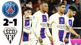 Paris Saint-Germain - Angers SCO 2-1 Résumé | PSG vs Angers | Ligue 1 Uber Eats 2023