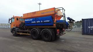 2009 (reg WP09 MWZ) MAN TGM 26.330 6x4 with Schmidt Stratos 9m3 pre-wet gritter mount.